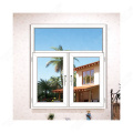 Ventana abatible de pvc con suministro de vidrio de ventana irrompible para moser